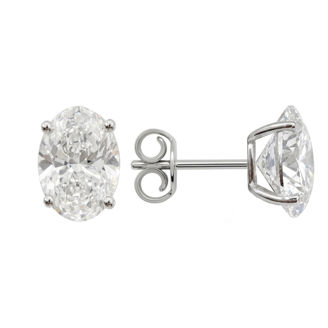 Broquel Oval 4 Uñas Oro 14k