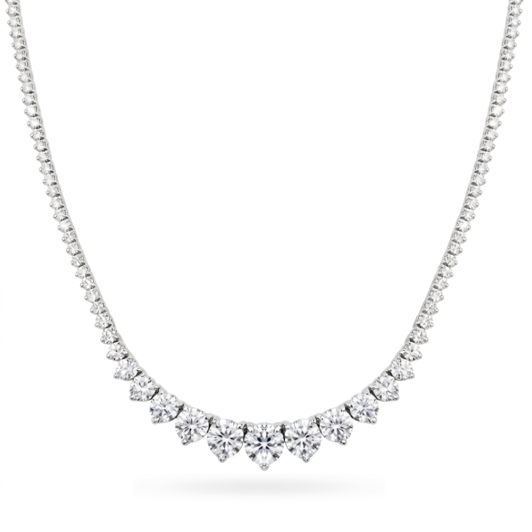 Collar Riviera 7ct Oro 14k