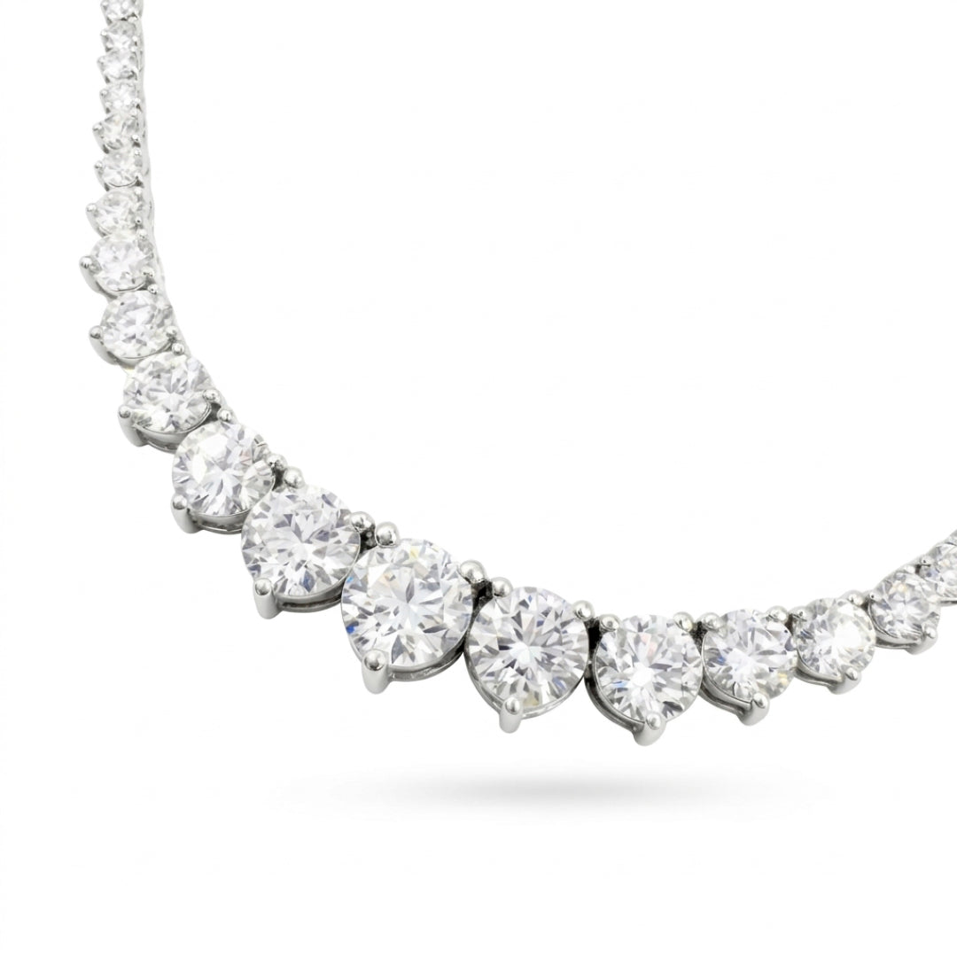 Collar Riviera 7ct Oro 14k