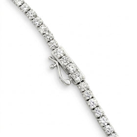 Brazalete Tenis Corte Redondo 2ct oro de 14k