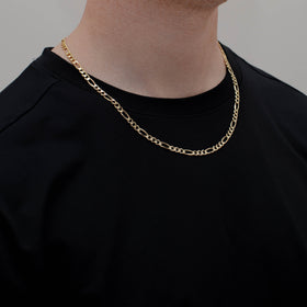 Cadena Figaro 3x1 5mm Oro 10k de Oro 10K — RG Joyeros, joyería con garantía de por vida.