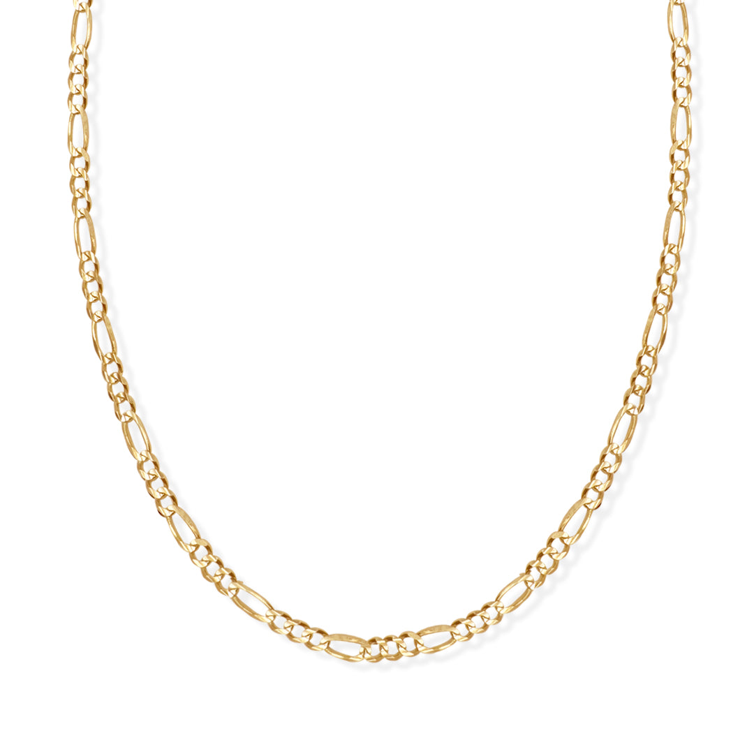 Cadena Figaro 3x1 4mm Oro 10k de Oro 10K — joyería fina para mujer, envío gratis. RG Joyeros.