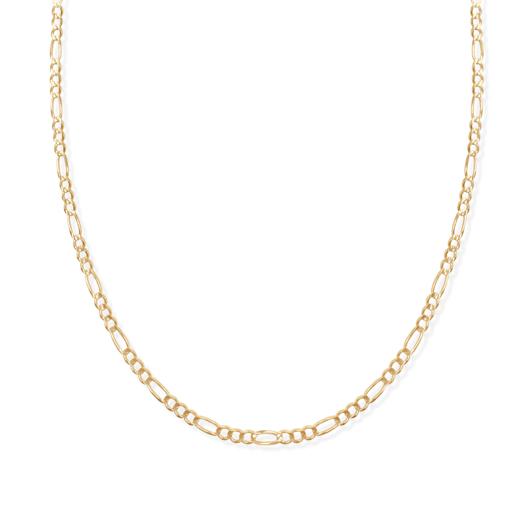 Cadena Figaro 3x1 3.5mm Oro 10k de Oro 10K — joyería fina para mujer, envío gratis. RG Joyeros.
