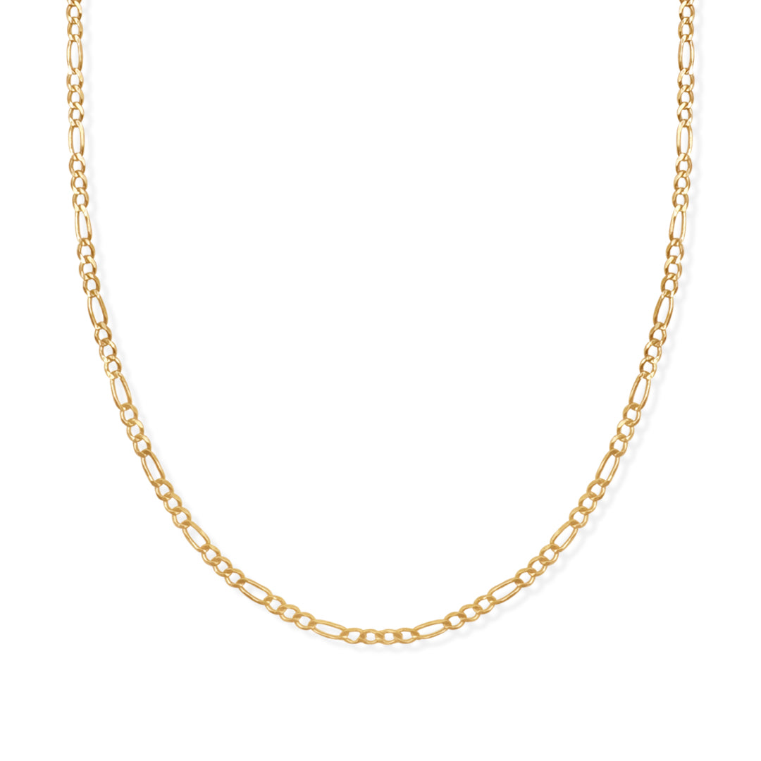 Cadena Figaro 3x1 3mm Oro 10k de Oro 10K — joyería fina para mujer, envío gratis. RG Joyeros.