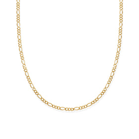 Cadena Figaro 3x1 Rombo 2.5mm Oro 10k de Oro 10K — joyería fina para mujer, envío gratis. RG Joyeros.
