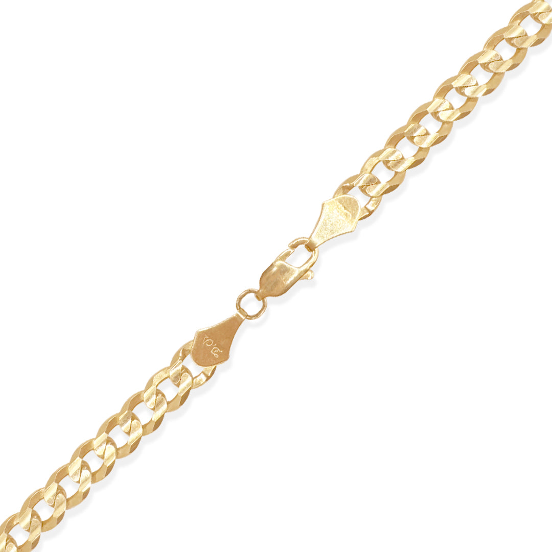 CADENA CUBANA AMERICANA SUPER 7MM ORO 10K
