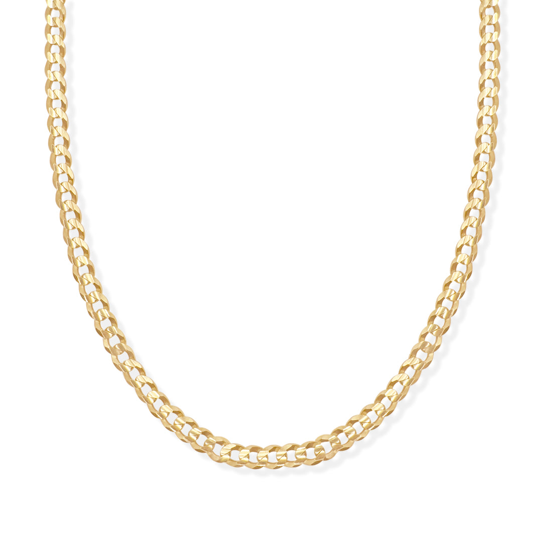 CADENA CUBANA AMERICANA SUPER 7MM ORO 10K