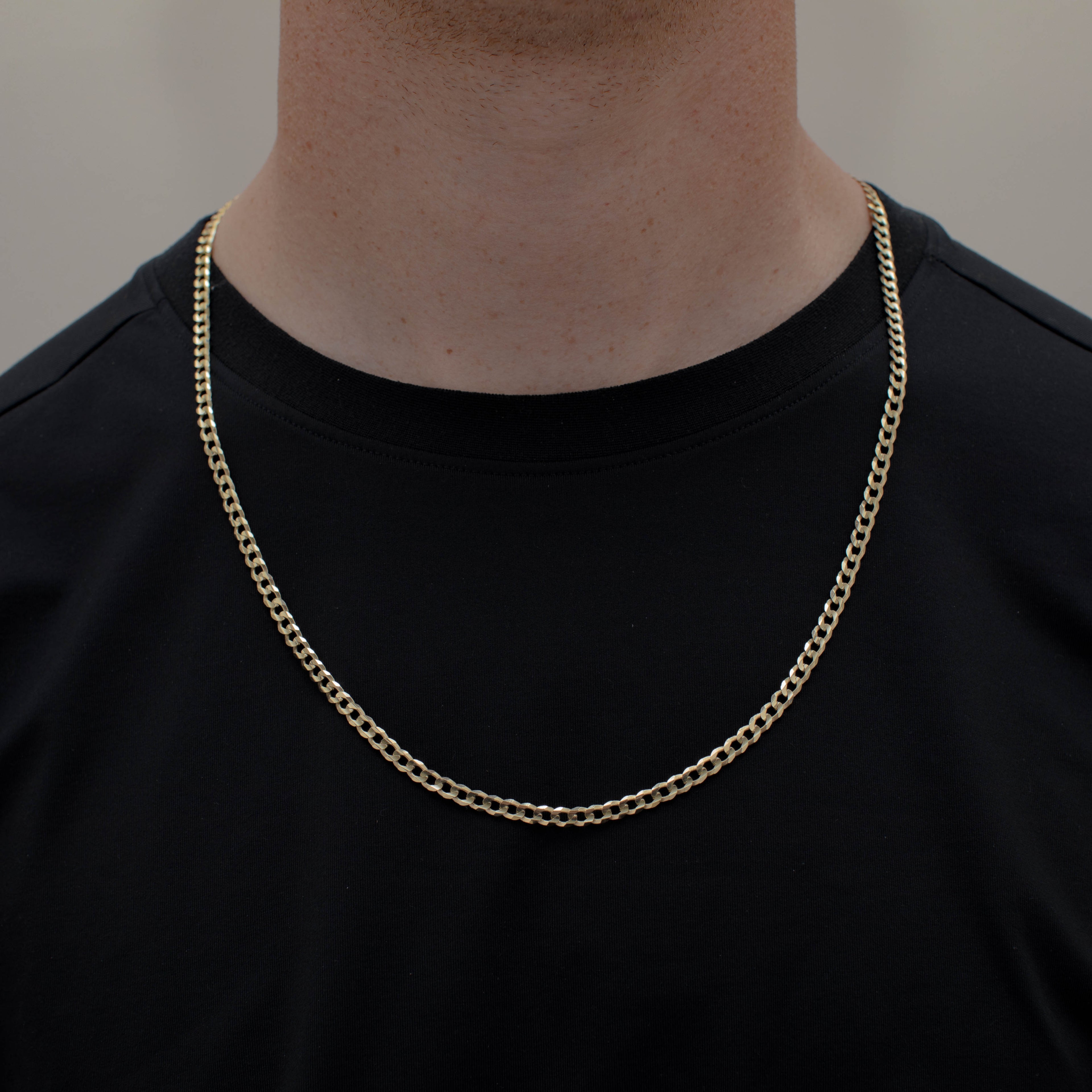 CADENA CUBANA AMERICANA SUPER 5MM ORO 10K