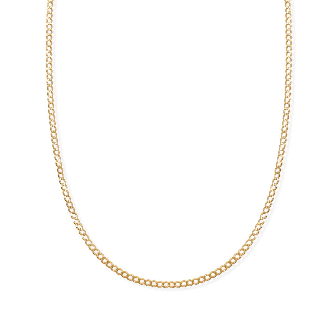 CADENA CUBANA AMERICANA 3MM ORO 10K
