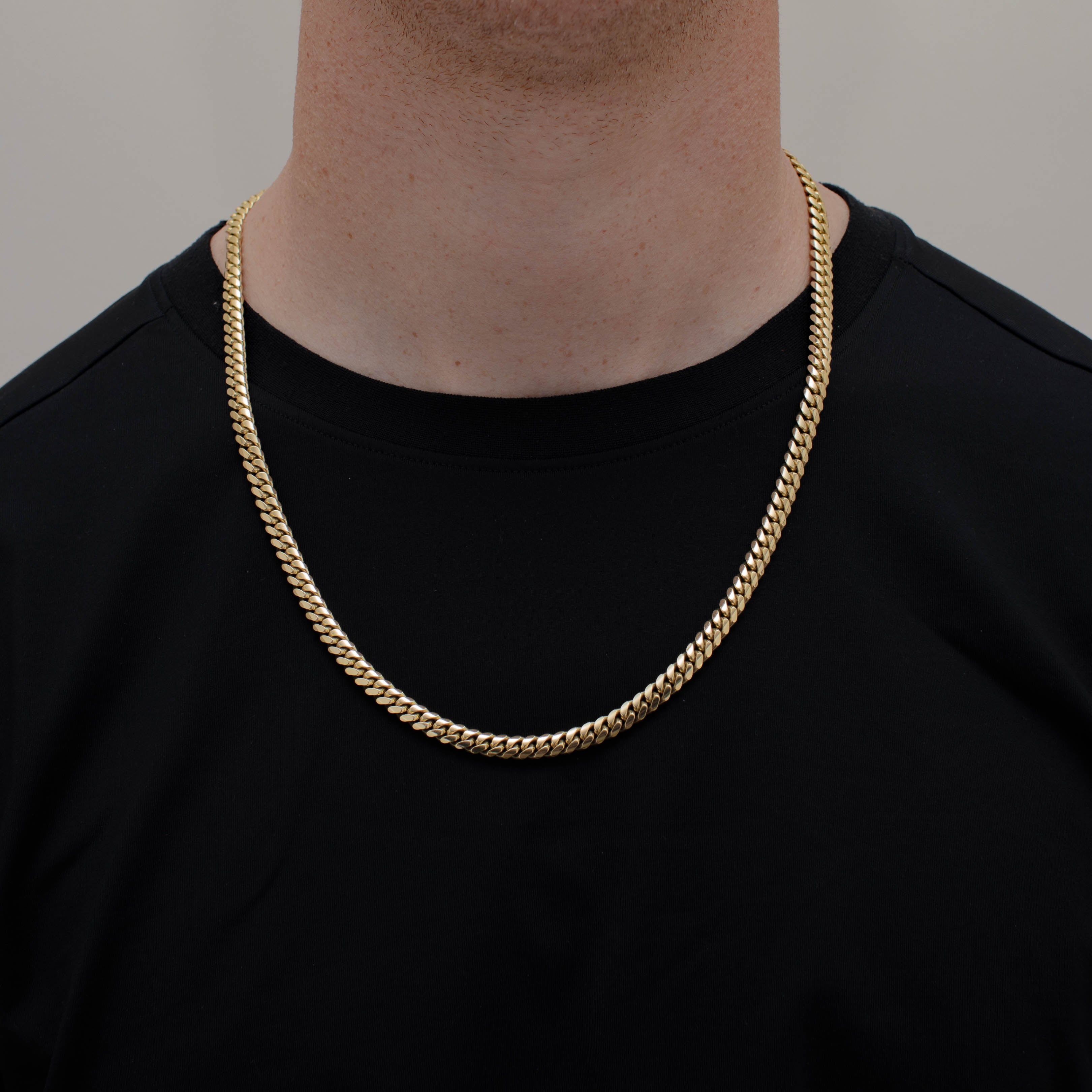 CADENA CUBANA 6.5MM ORO 10K