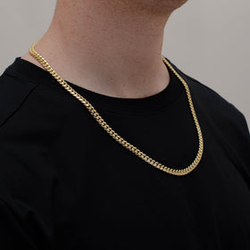 CADENA CUBANA 6MM ORO 10K