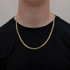 CADENA CUBANA 5MM ORO 10K