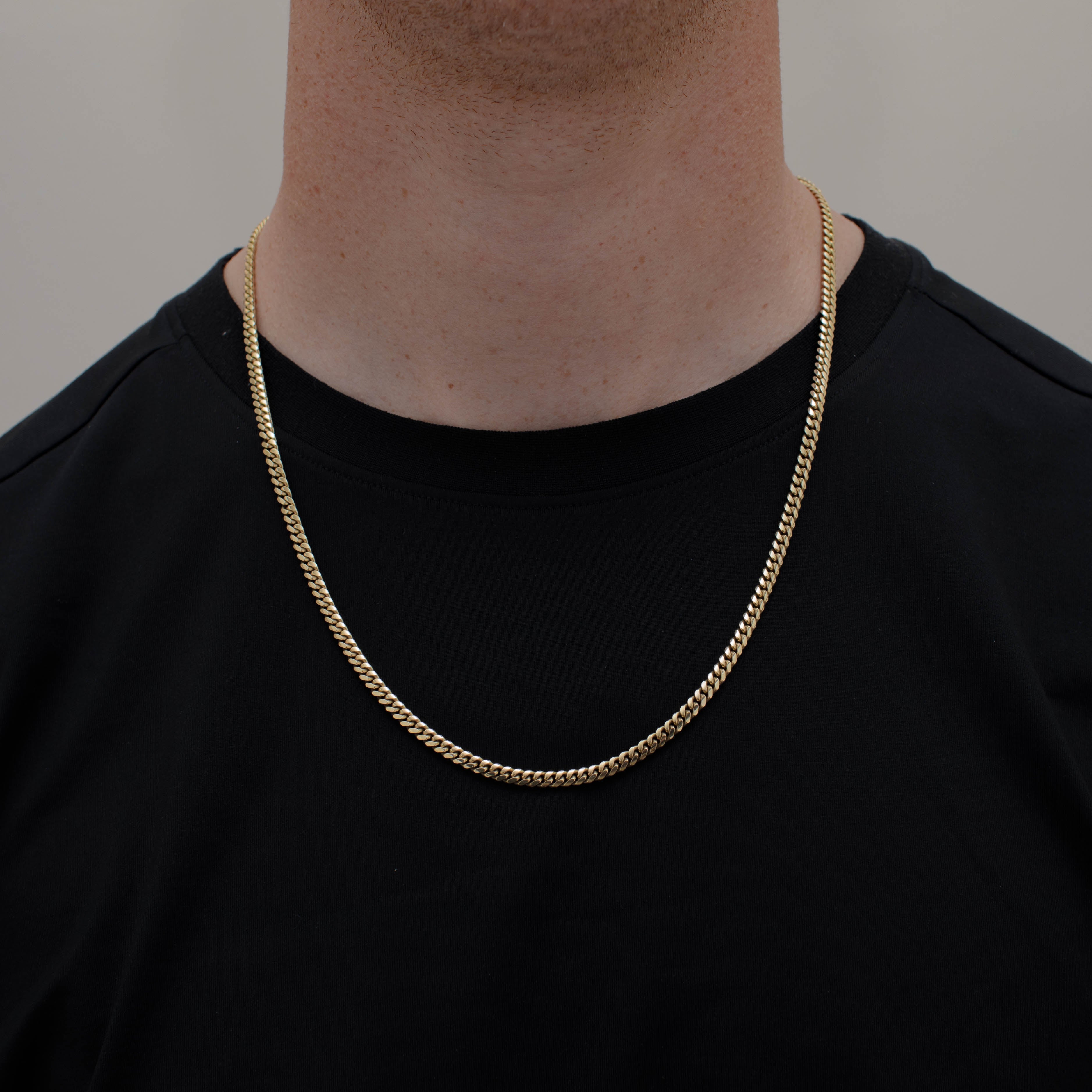 CADENA CUBANA 4MM ORO 10K