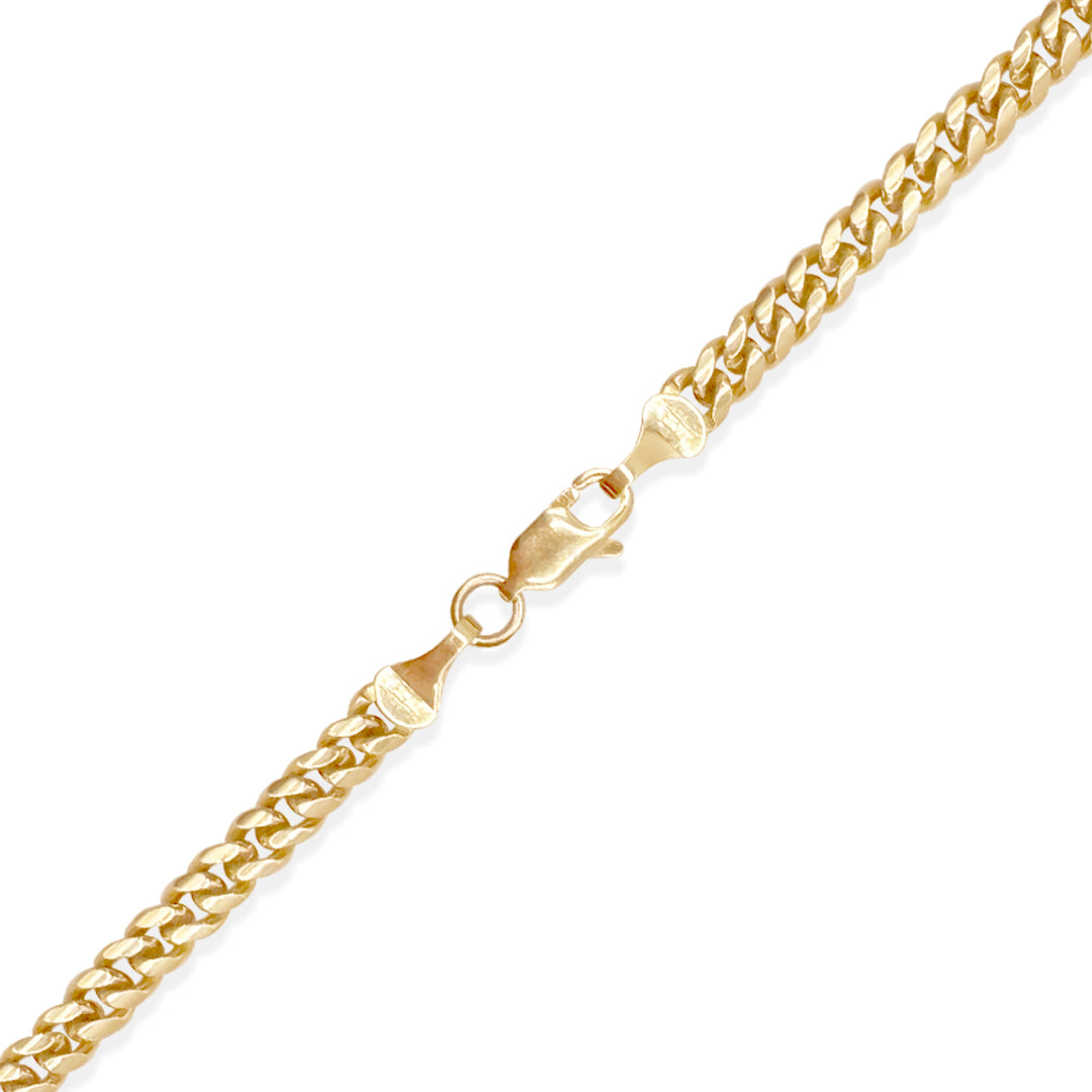 CADENA CUBANA 4MM ORO 10K