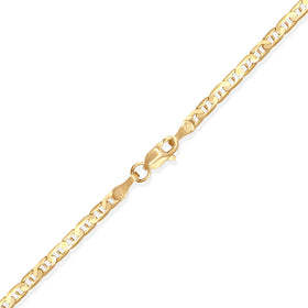 CADENA GUCHI ANCLA MARTILLADA 3MM ORO 10K