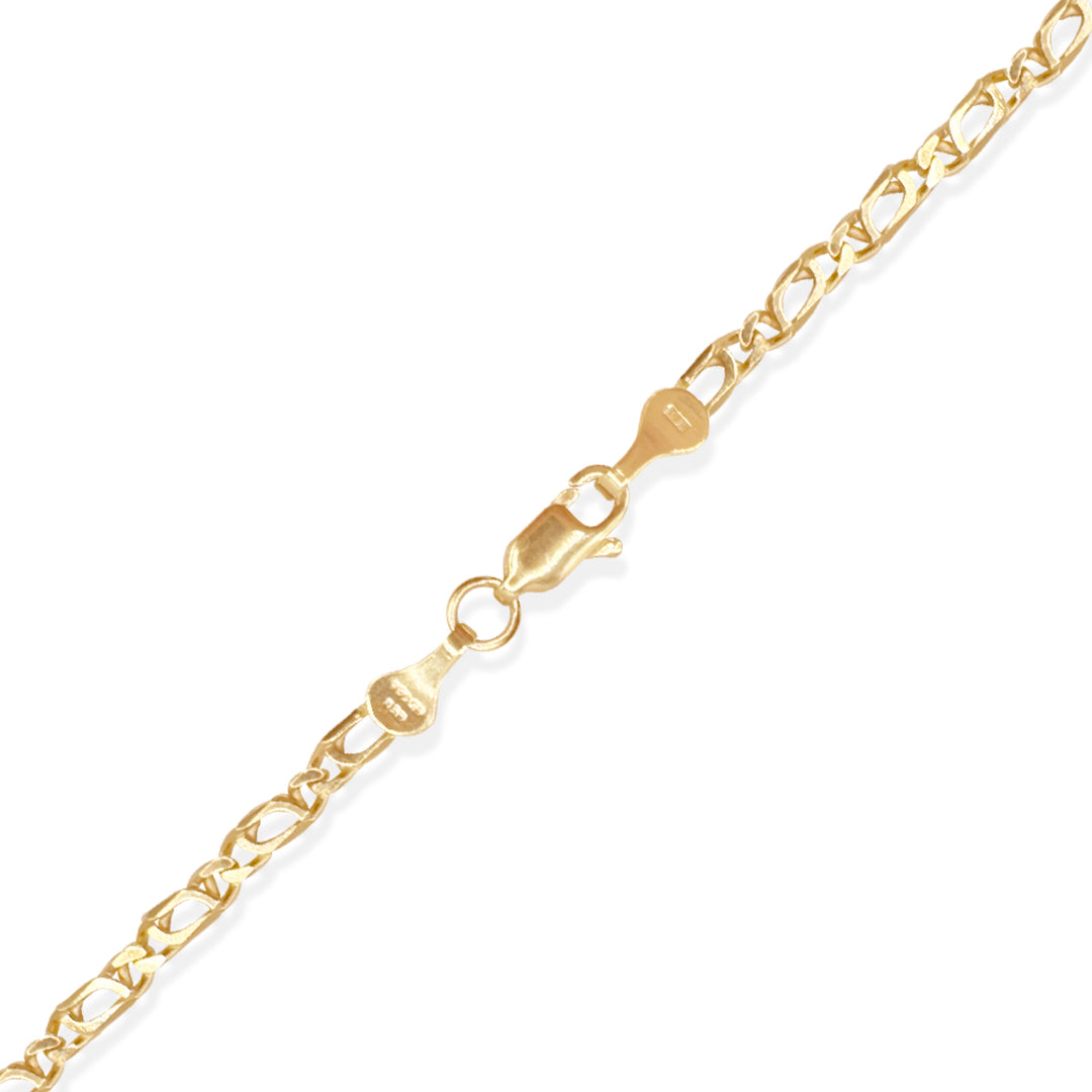 CADENA PERNICHE 3MM ORO 10K