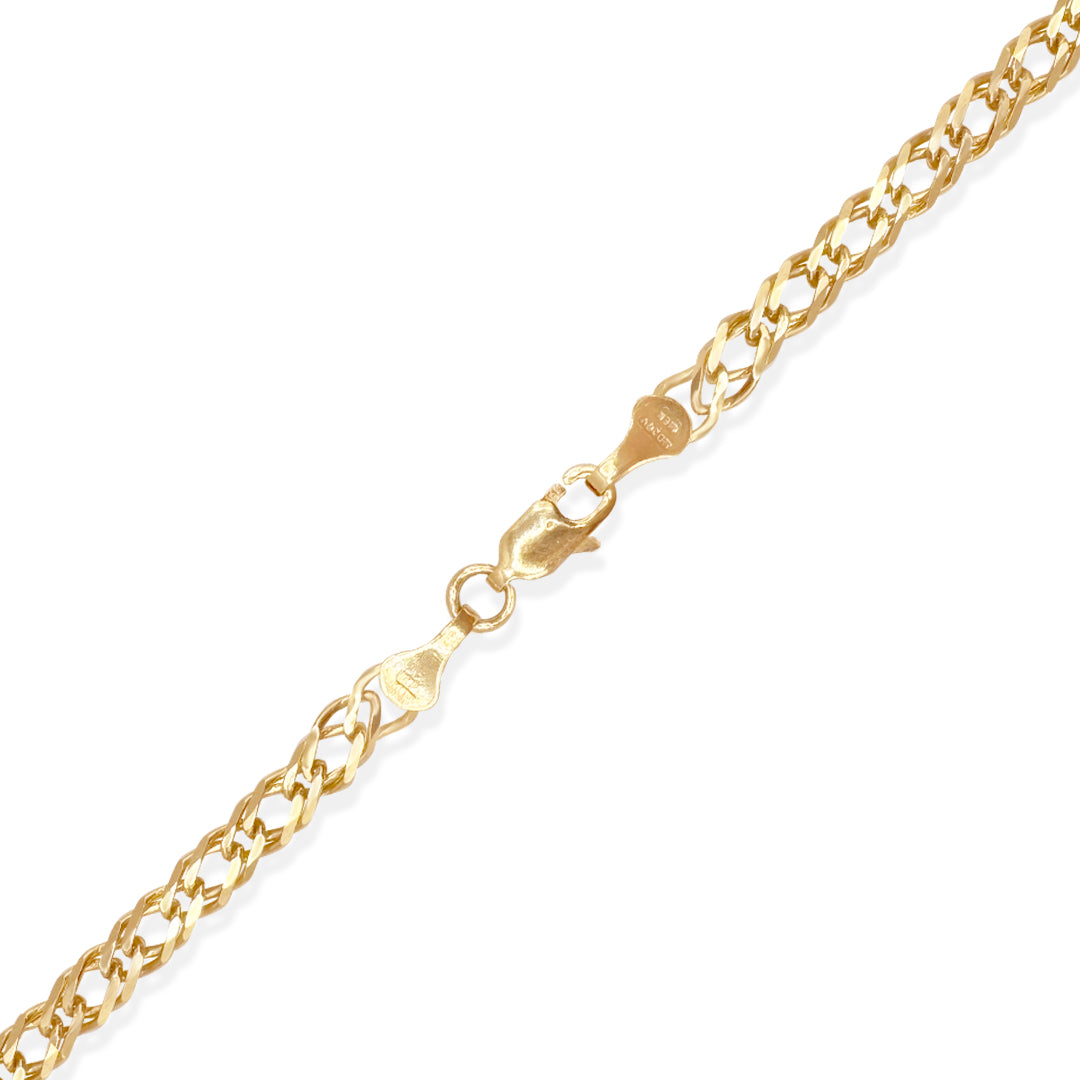 CADENA DOBLE ROMBO 5MM ORO 10K