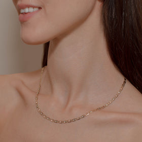 CADENA VALENTINO ASTERISCO 4MM ORO 10K