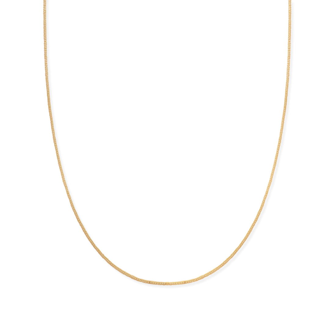 Cadena Barbada 1mm Oro 10k de Oro 10K — joyería fina para mujer, envío gratis. RG Joyeros.