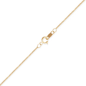 Detalle acabado en Oro 10K — Cadena Barbada 1mm Oro 10k. RG Joyeros.