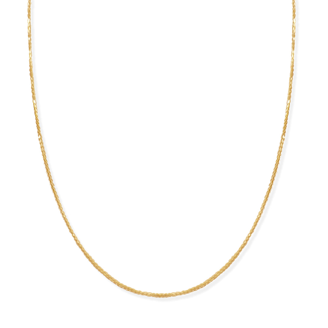Cadena Espiga 1mm Oro 10k de Oro 10K — joyería fina para mujer, envío gratis. RG Joyeros.