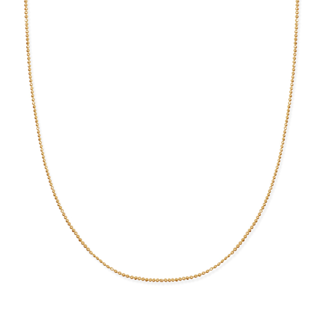 Cadena Bolitas Diamantadas 1mm Oro 10k de Oro 10K — joyería fina para mujer, envío gratis. RG Joyeros.