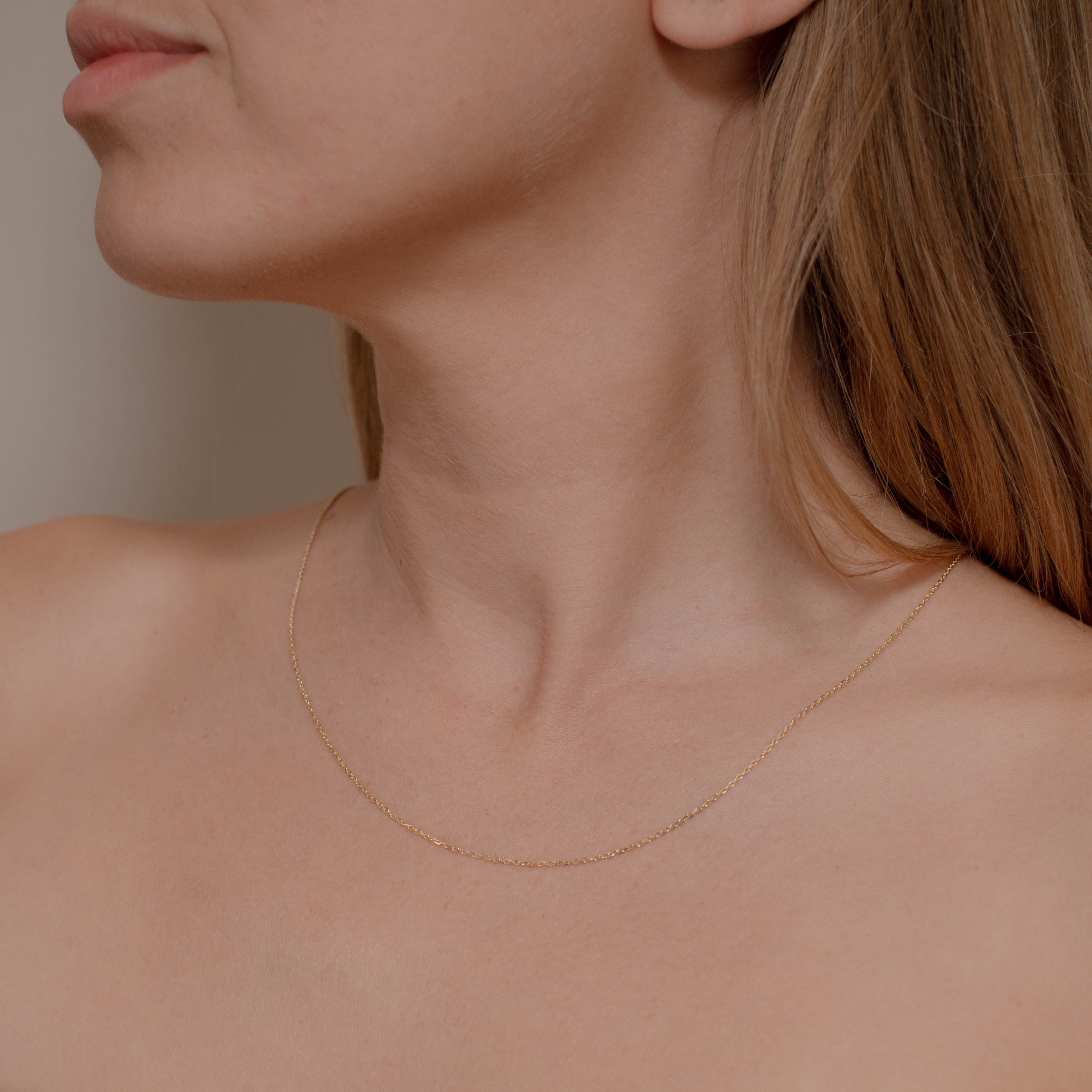 CADENA ANCLA DIAMANTADA 1MM ORO 10K