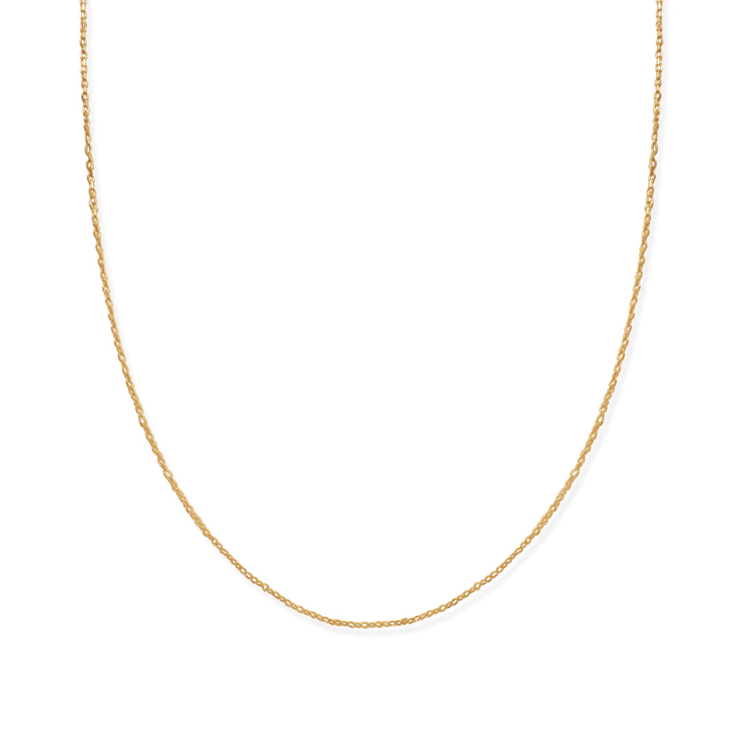 CADENA ANCLA DIAMANTADA 1MM ORO 10K