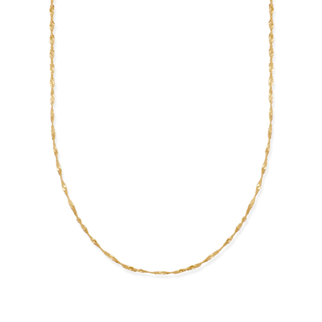 Cadena Singapur 1mm Oro 10k de Oro 10K — joyería fina para mujer, envío gratis. RG Joyeros.