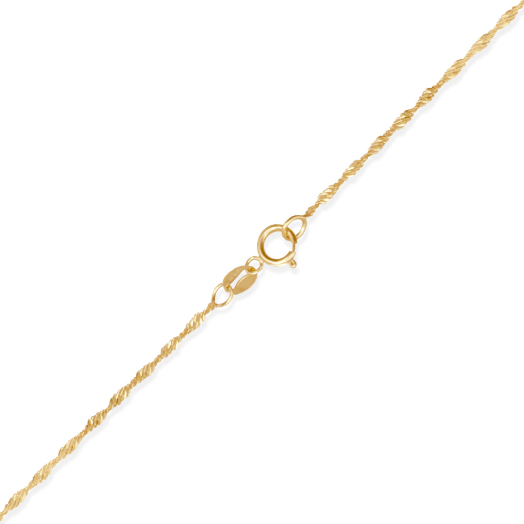 CADENA SINGAPUR 1MM ORO 10K