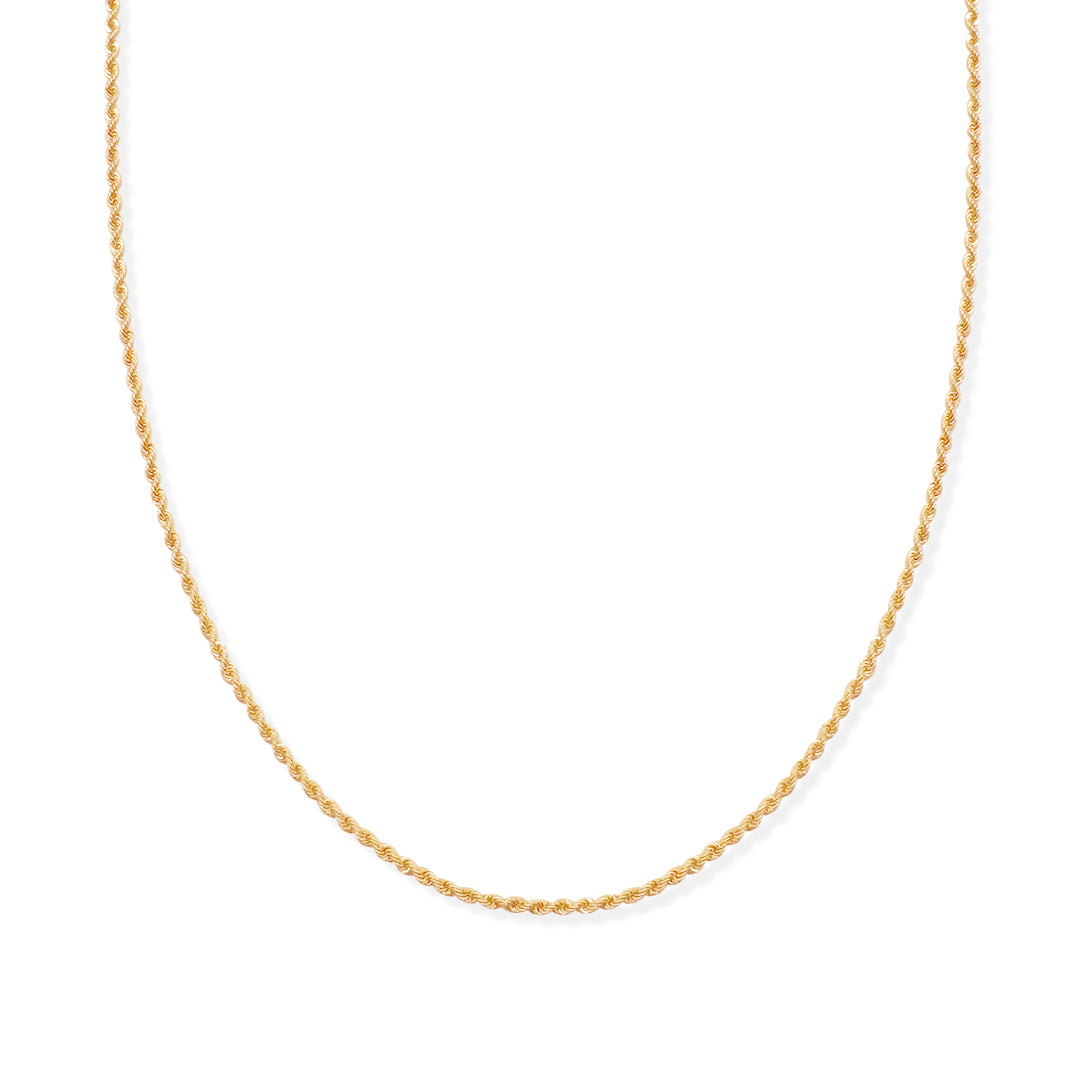 Cadena Cuerda 2mm Oro 10k de Oro 10K — joyería fina para mujer, envío gratis. RG Joyeros.