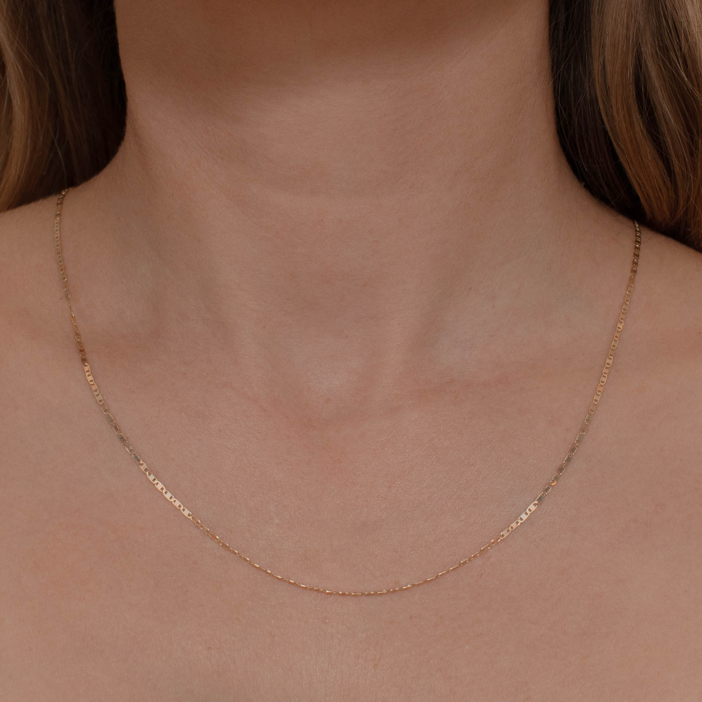 CADENA ESPEJO COLORES 2MM ORO 10K