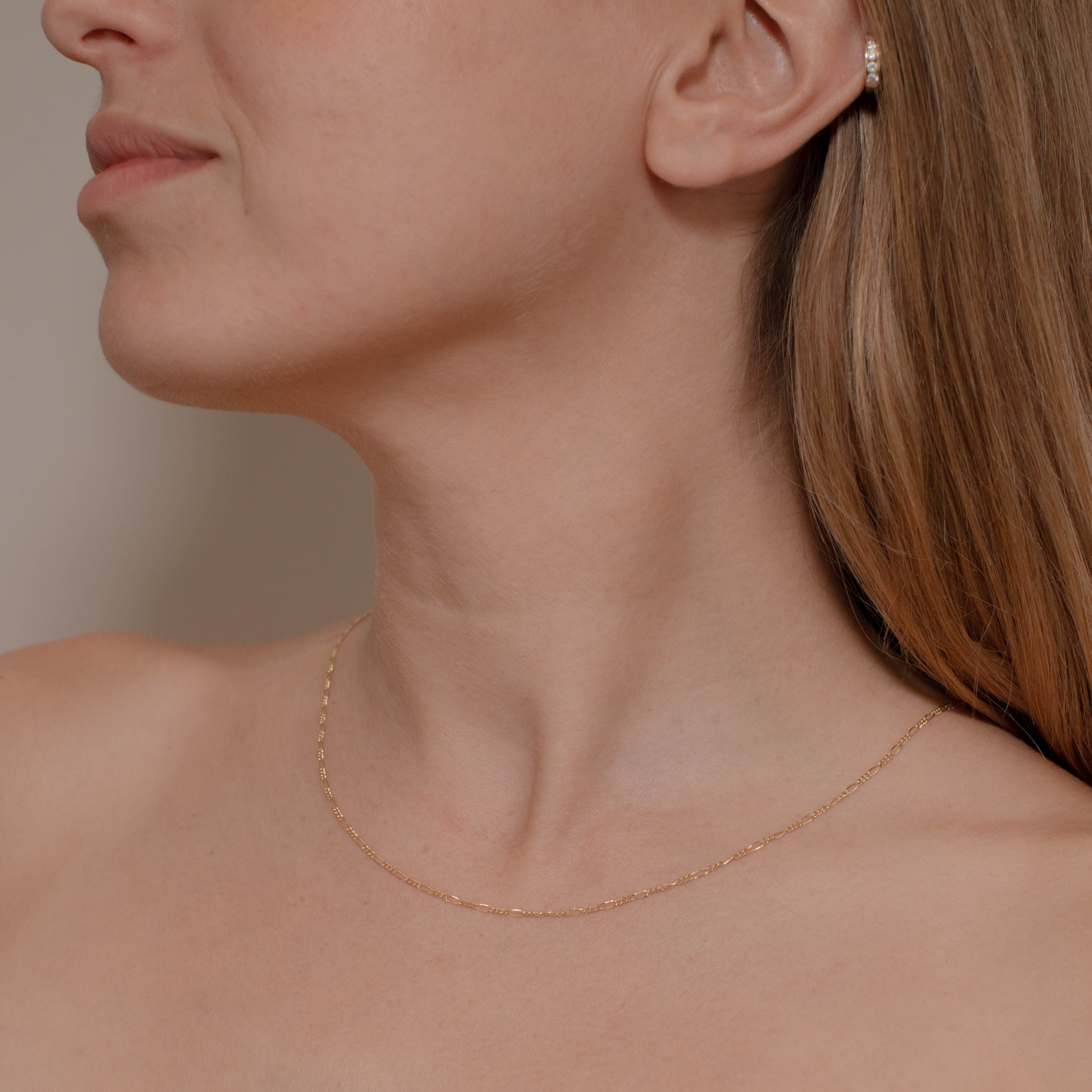 CADENA FIGARO 3X1 1.5MM ORO 10K