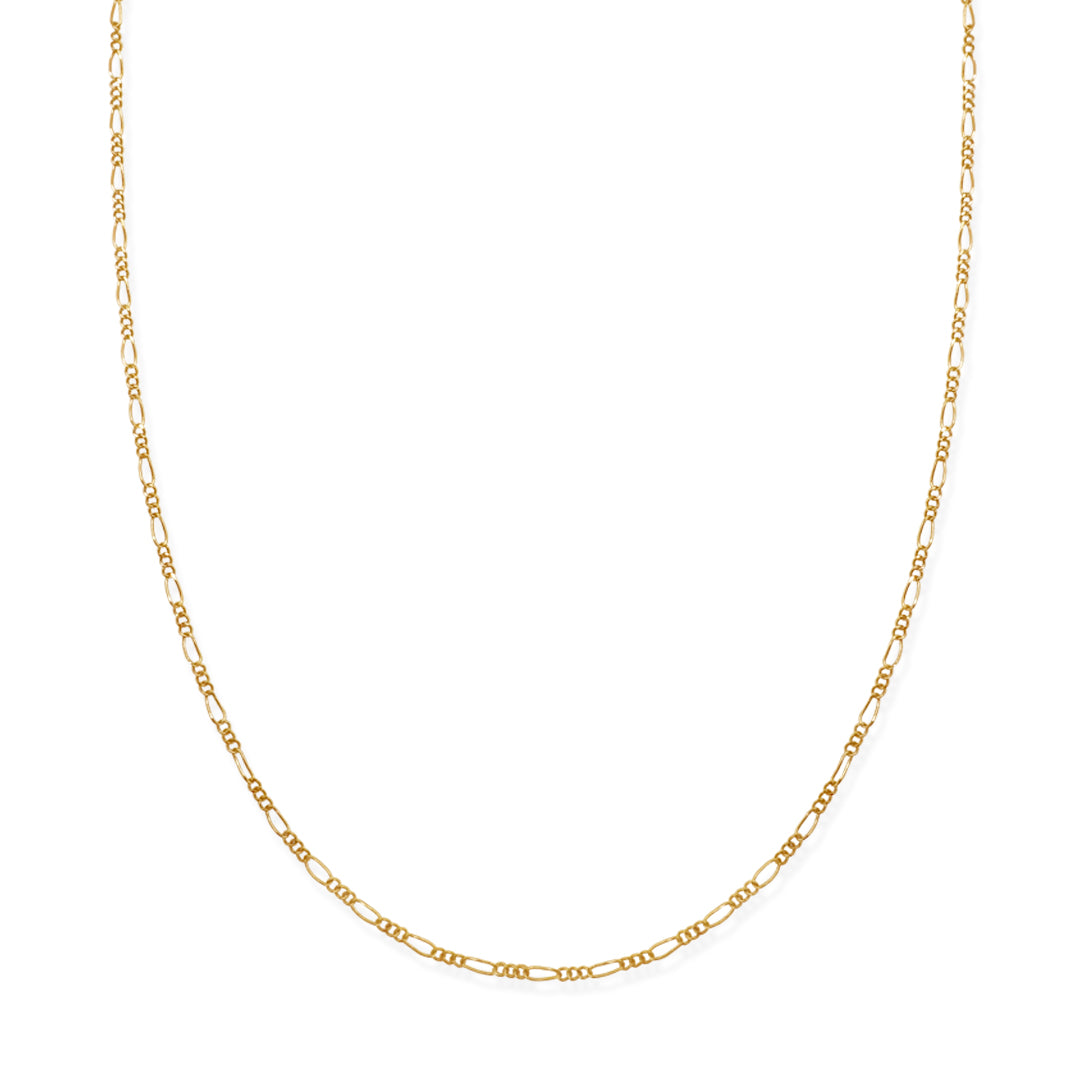 CADENA FIGARO 3X1 1.5MM ORO 10K