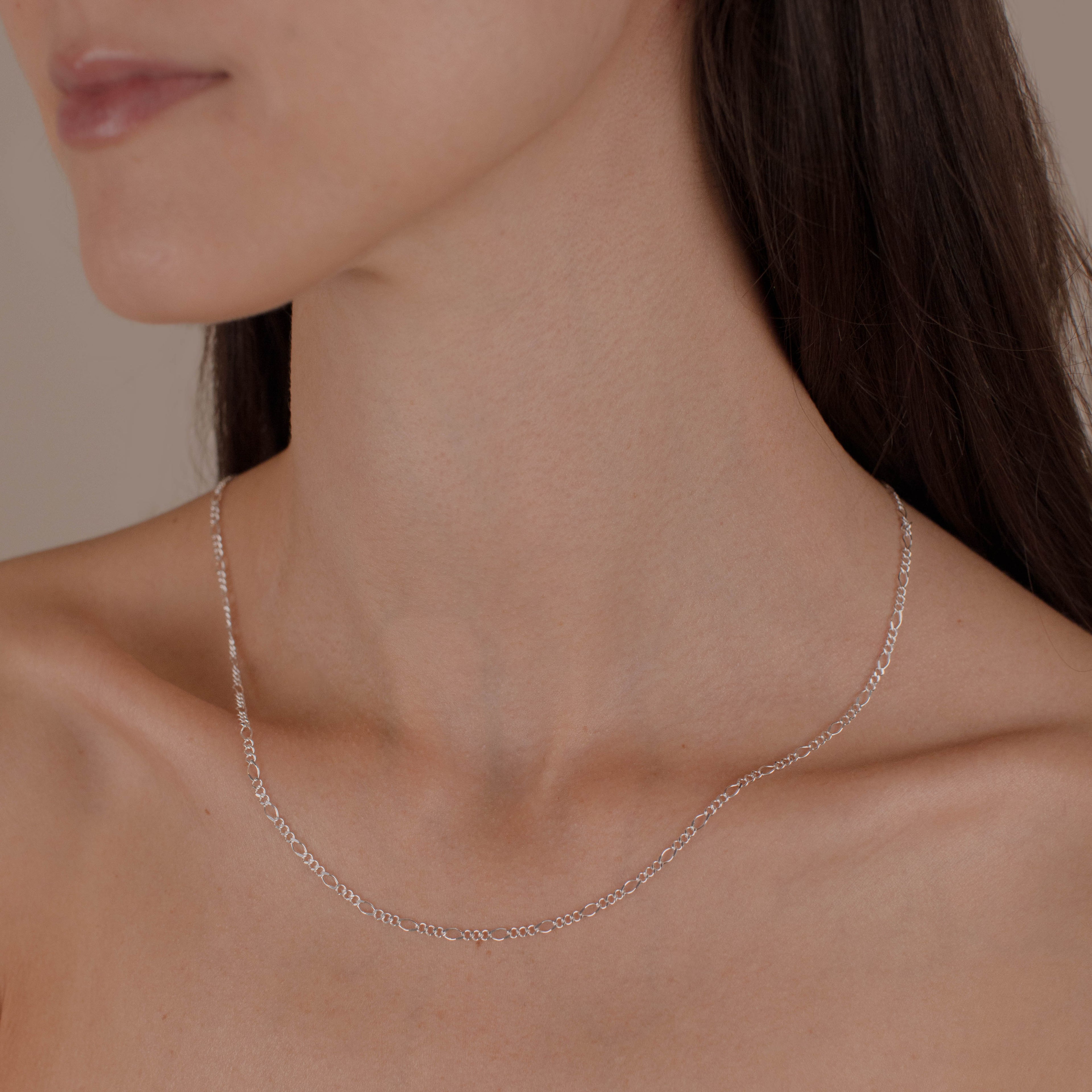 CADENA FIGARO 3X1 ROMBO 2MM PLATA .925