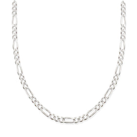 Cadena Figaro 3x1 Super Zegrinada 6mm Plata .925 de Plata .925 — joyería fina para mujer, envío gratis. RG Joyeros.