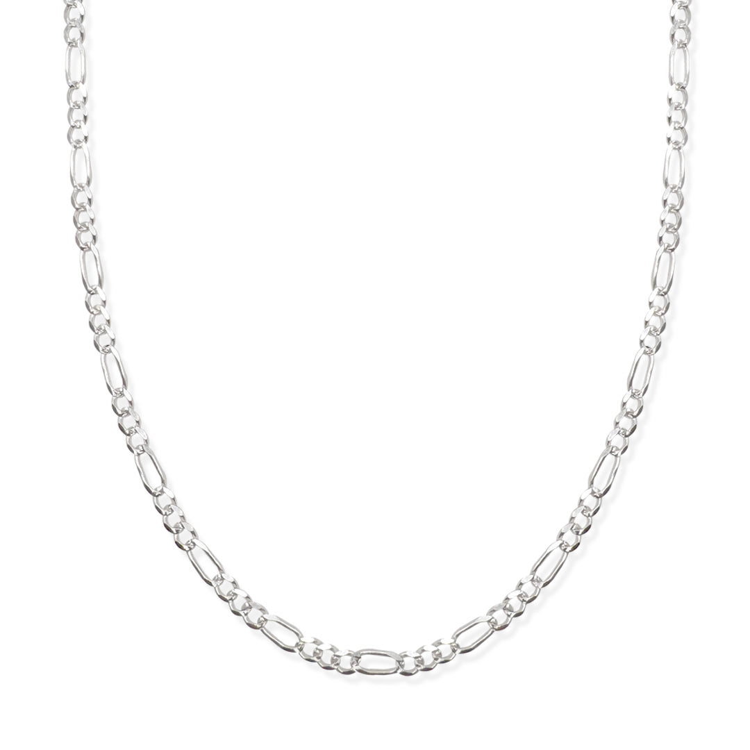 CADENA FIGARO 3X1 5MM PLATA .925