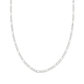 Cadena Figaro 3x1 Zegrinada 3.5mm Plata .925 de Plata .925 — joyería fina para mujer, envío gratis. RG Joyeros.