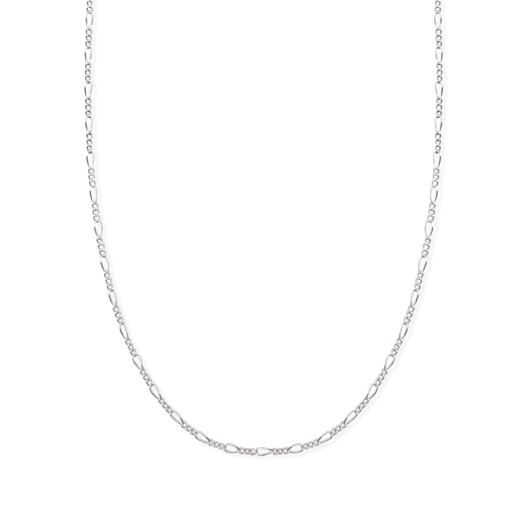 CADENA FIGARO 3X1 2MM PLATA .925