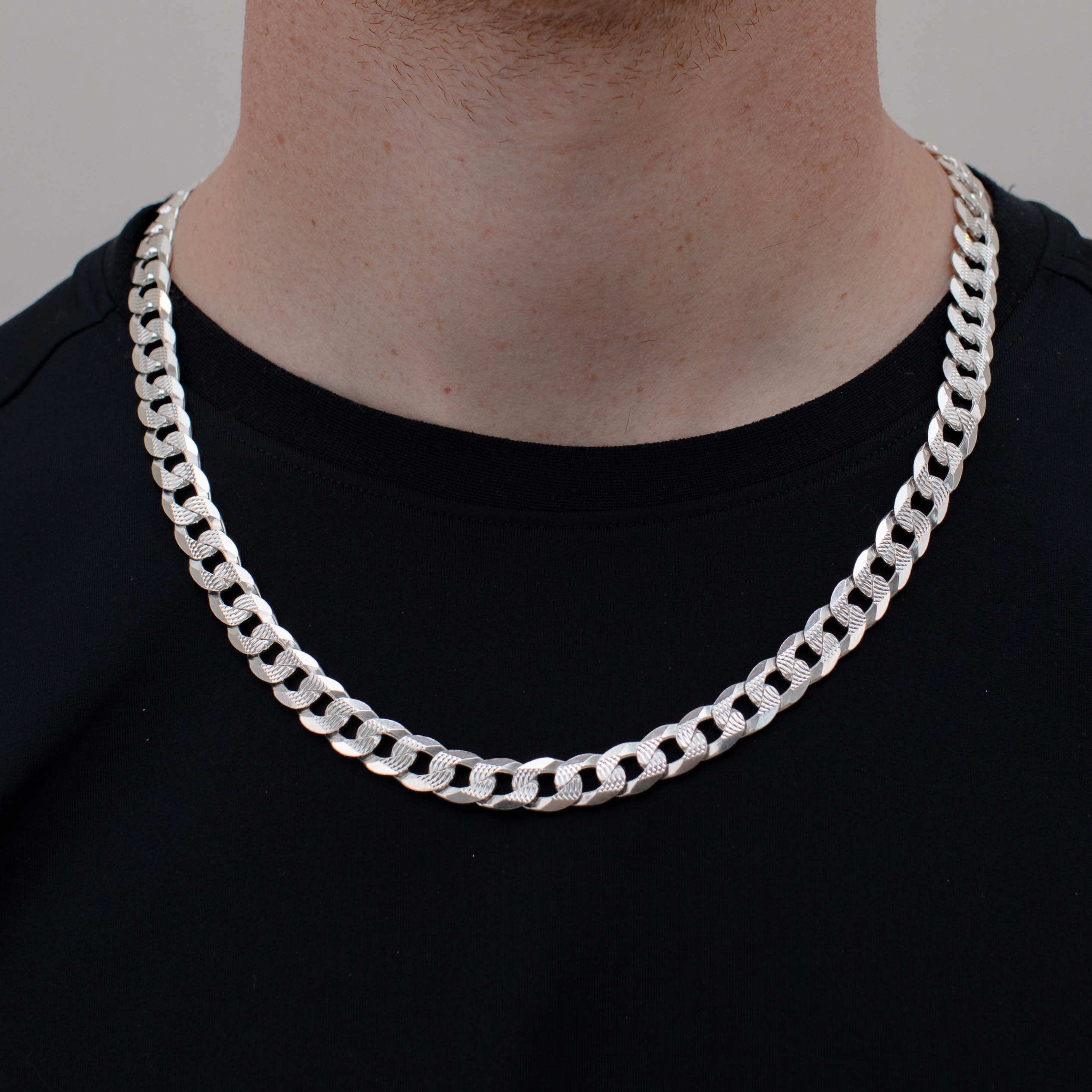 CADENA CUBANA AMERICANA 10MM PLATA .925