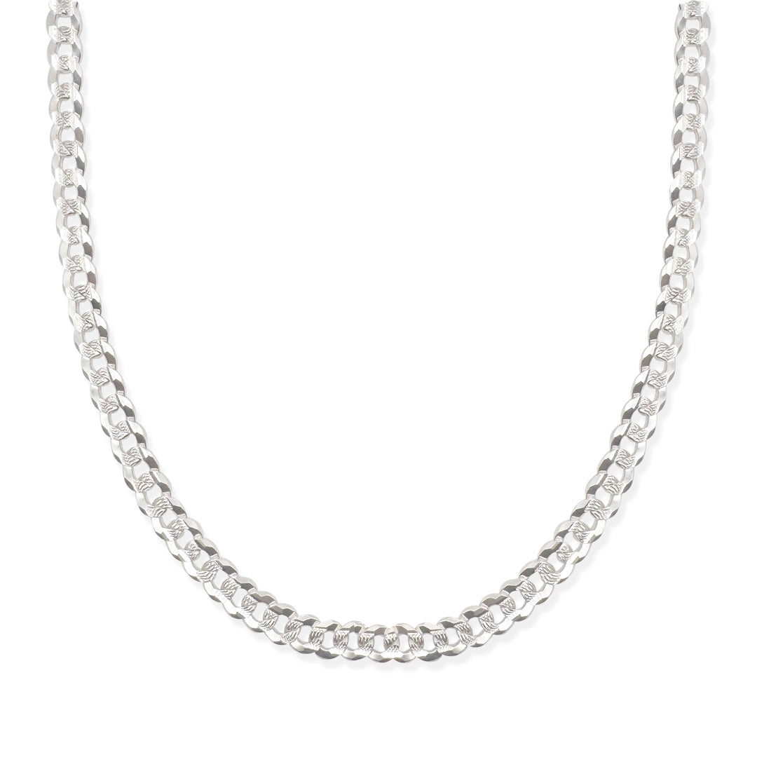Cadena Cubana Americana 7mm Plata .925 de Plata .925 — joyería fina para mujer, envío gratis. RG Joyeros.