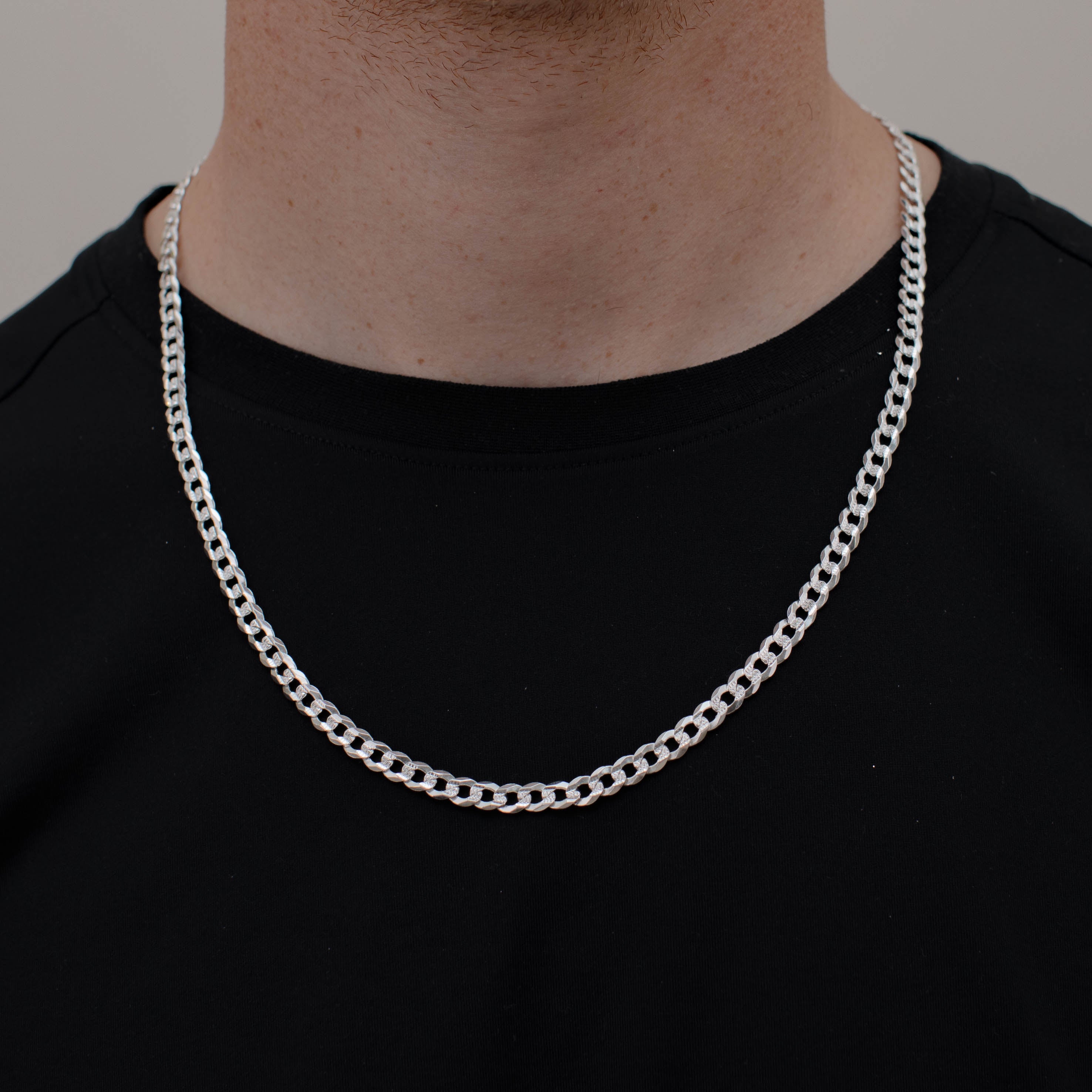 CADENA CUBANA AMERICANA 6MM PLATA .925