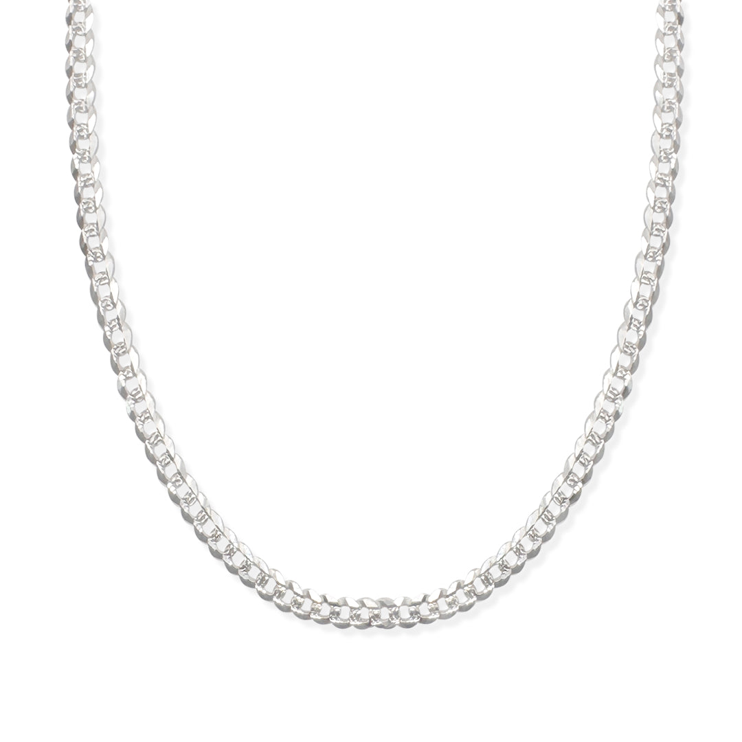 Cadena Cubana Americana 6mm Plata .925 de Plata .925 — joyería fina para mujer, envío gratis. RG Joyeros.