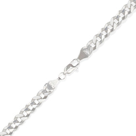 Detalle acabado cubana en Plata .925 — Cadena Cubana Americana 6mm Plata .925. RG Joyeros.