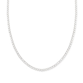 Cadena Cubana Americana Zegrinada 3.5mm Plata .925 de Plata .925 — joyería fina para mujer, envío gratis. RG Joyeros.