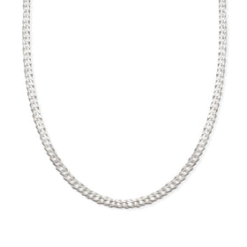 Cadena Doble Rombo 4mm Plata .925 de Plata .925 — joyería fina para mujer, envío gratis. RG Joyeros.