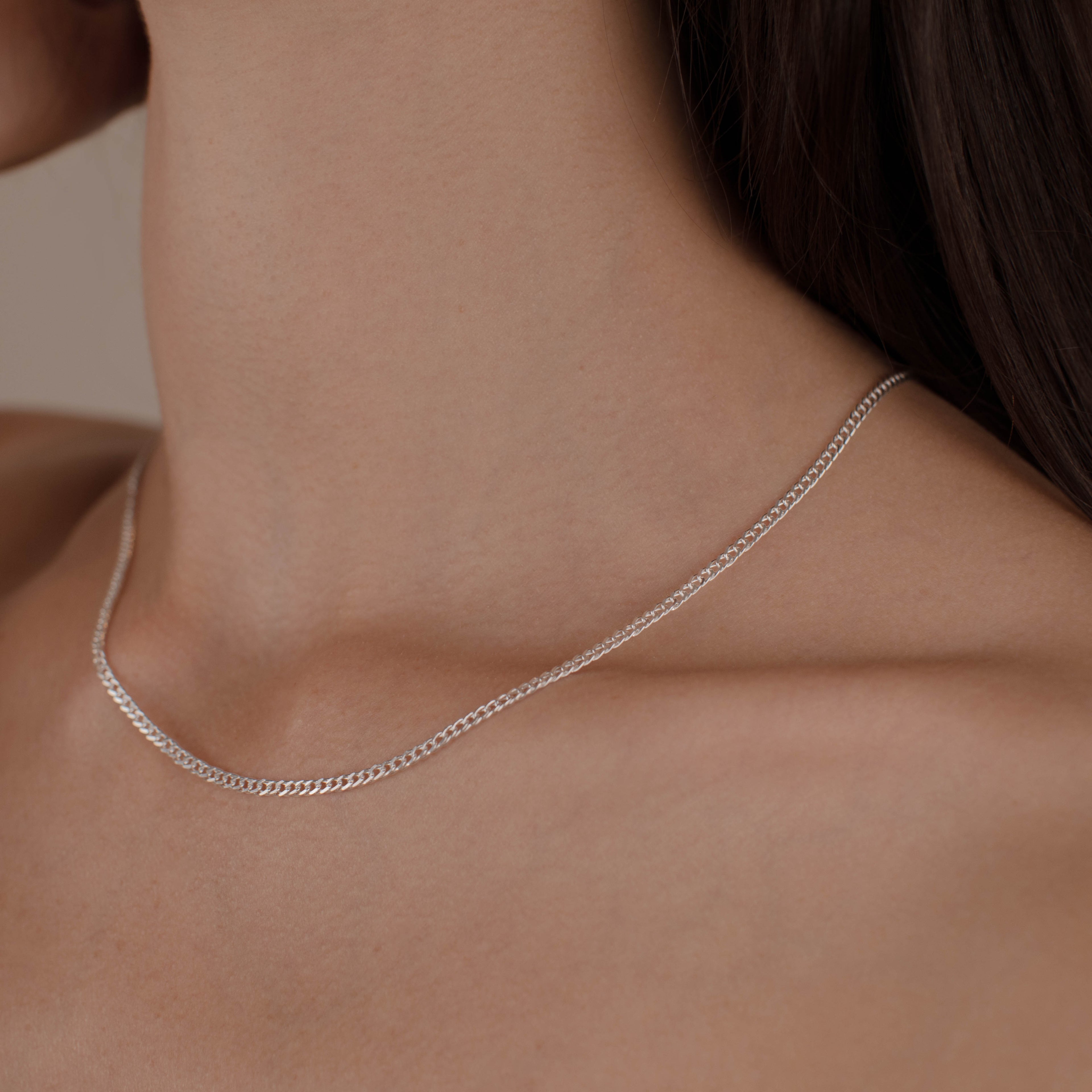 CADENA DOBLE ROMBO 3MM PLATA .925