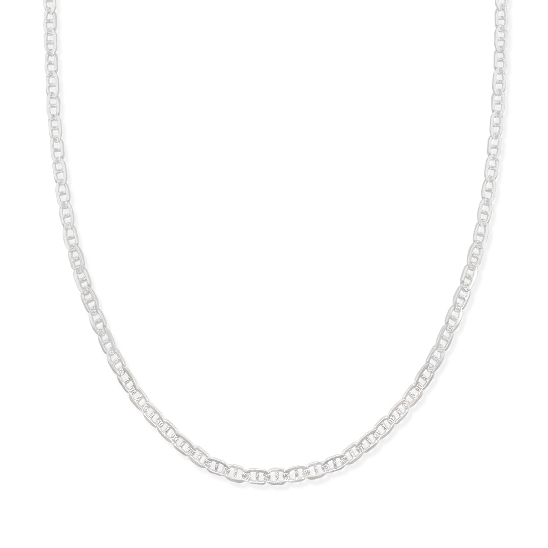 CADENA GUCCHI ANCLA ZEGRINADA 4MM PLATA .925