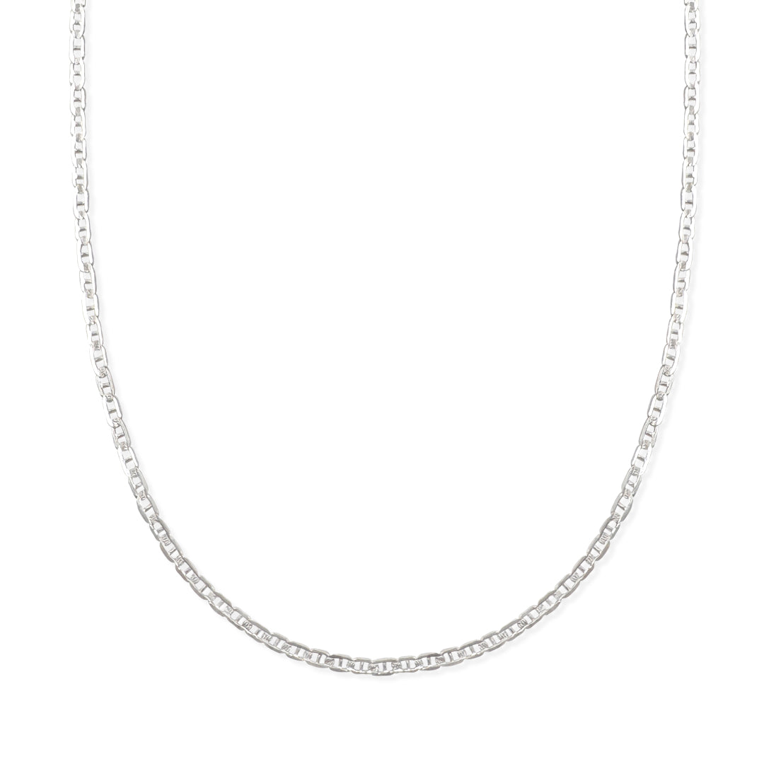Cadena Gucchi Ancla Martillada Zegrinada 3mm Plata .925 de Plata .925 — joyería fina para mujer, envío gratis. RG Joyeros.