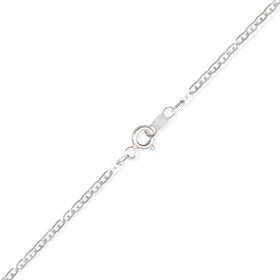 Detalle acabado en Plata .925 — Cadena Guchi Ancla Martillada Zegrinada 2mm Plata .925. RG Joyeros.